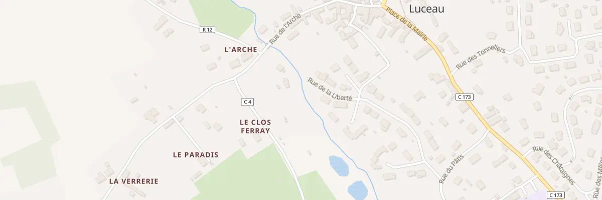 Plan du 9 Rue de l’Arche à Luceau