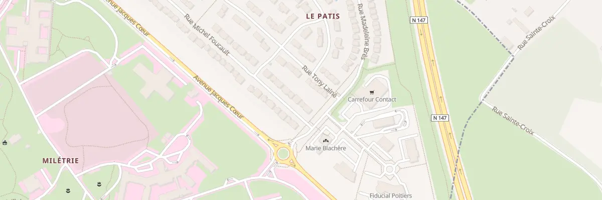 Plan du 85 Rue Michel Foucault à Poitiers