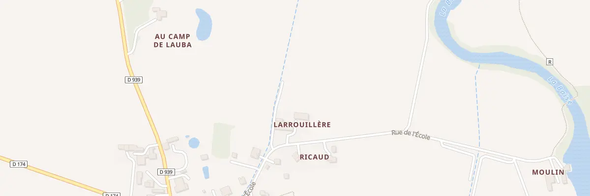Plan du 9 Rue de l’Ecole au Brouilh-Monbert