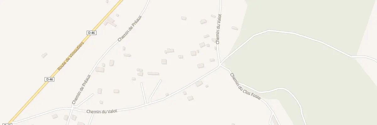 Plan du 562 Che du Valot (Friardel) à La Vespière-Friardel
