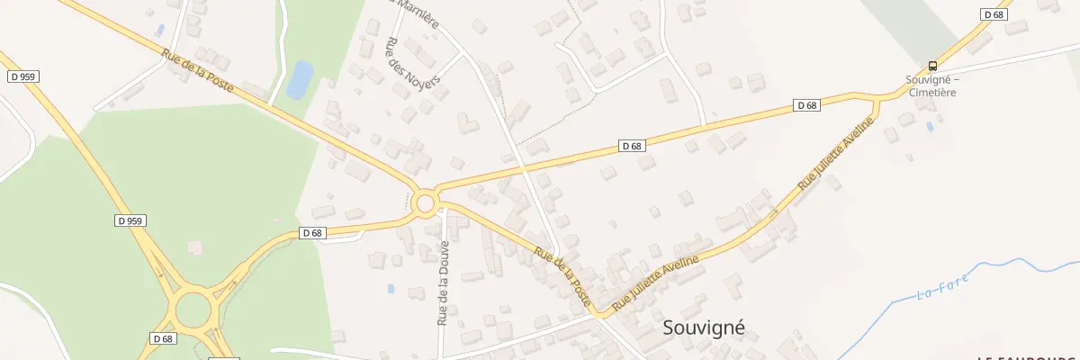 Plan du 8 Rue de la Marniere à Souvigné