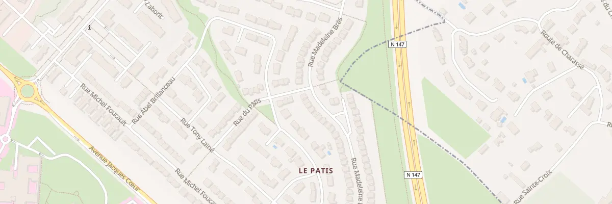 Plan du 25 Rue Madeleine Bres à Poitiers