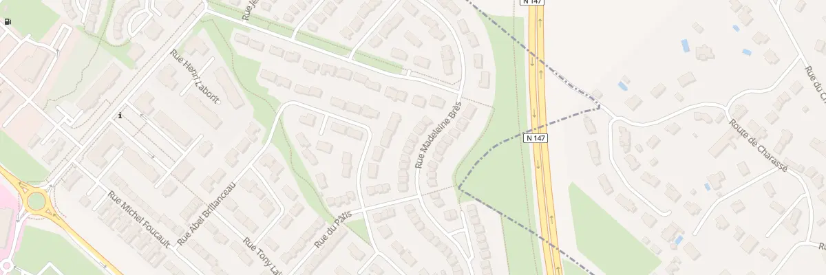 Plan du 7 Rue Madeleine Bres à Poitiers