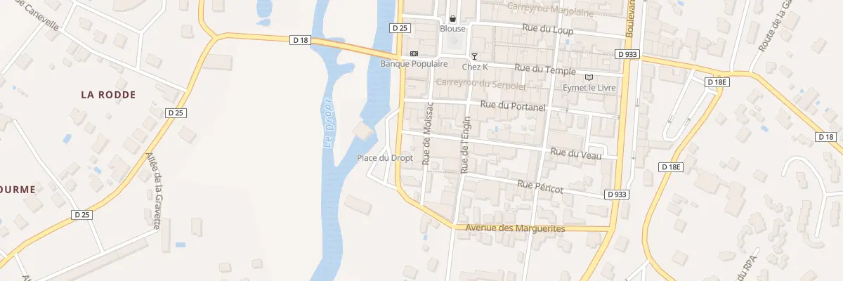Plan du 28 Rue de Moissac à Eymet