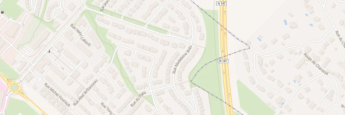 Plan du 5 Rue Madeleine Bres à Poitiers