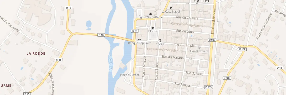 Plan du 14 Rue de Moissac à Eymet
