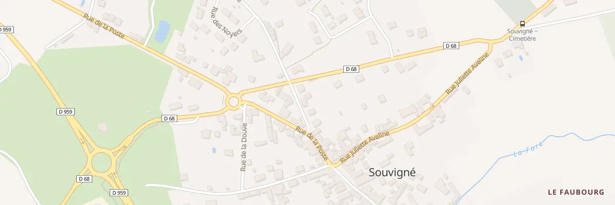 Plan du 6 Rue de la Marniere à Souvigné