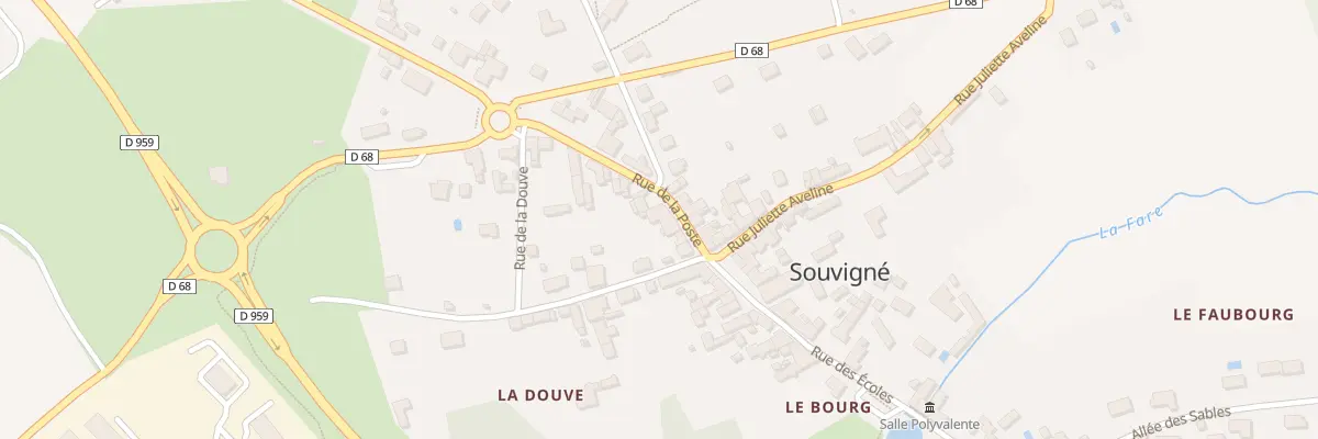 Plan du 5 Rue de la Poste à Souvigné