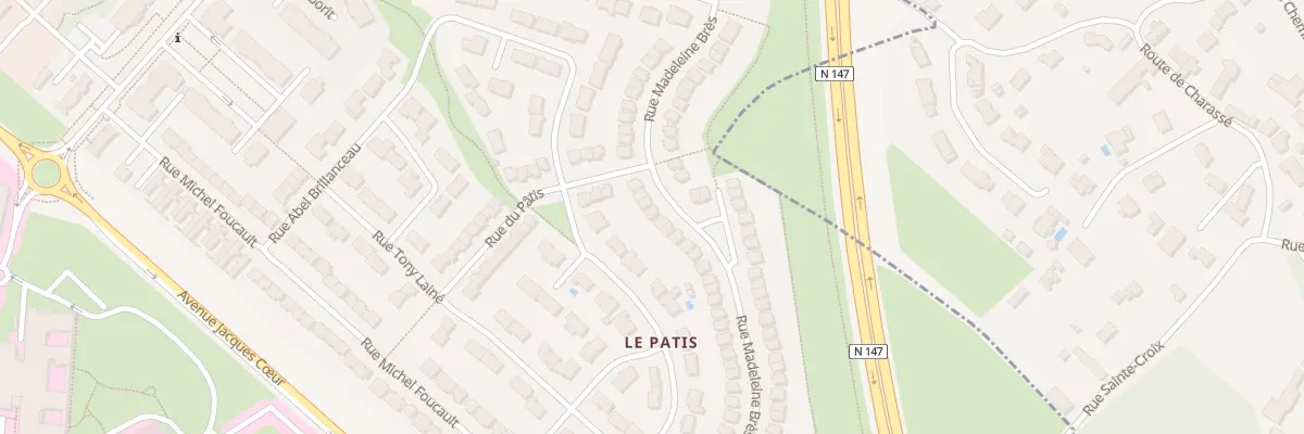 Plan du 29 Rue Madeleine Bres à Poitiers