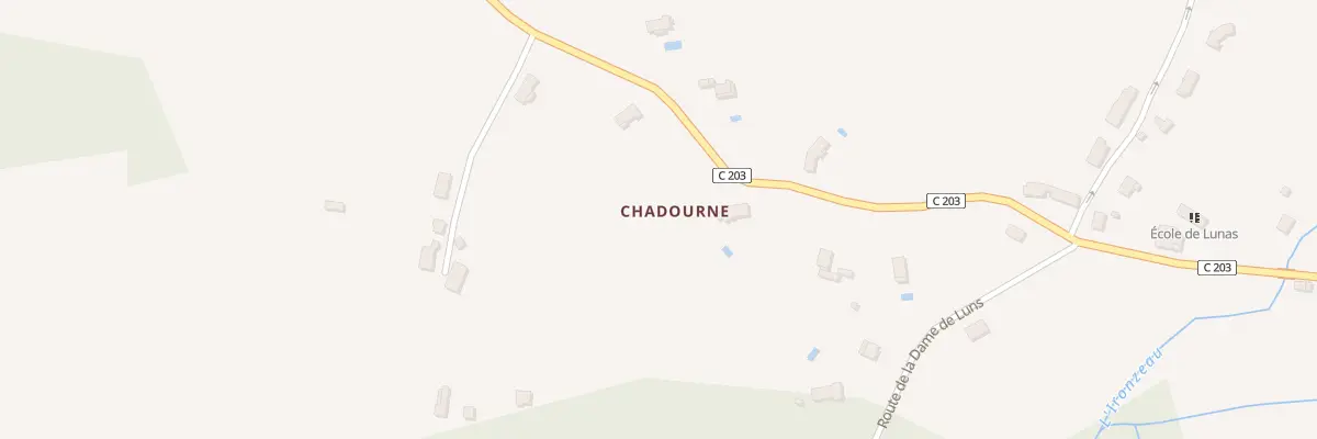 Plan du 551 Rte de l’École à Lunas