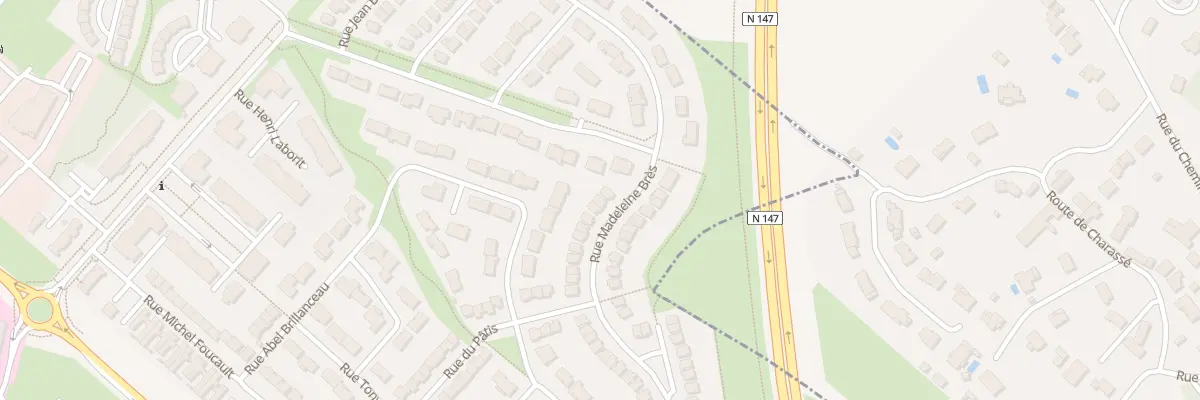 Plan du 3 Rue Madeleine Bres à Poitiers