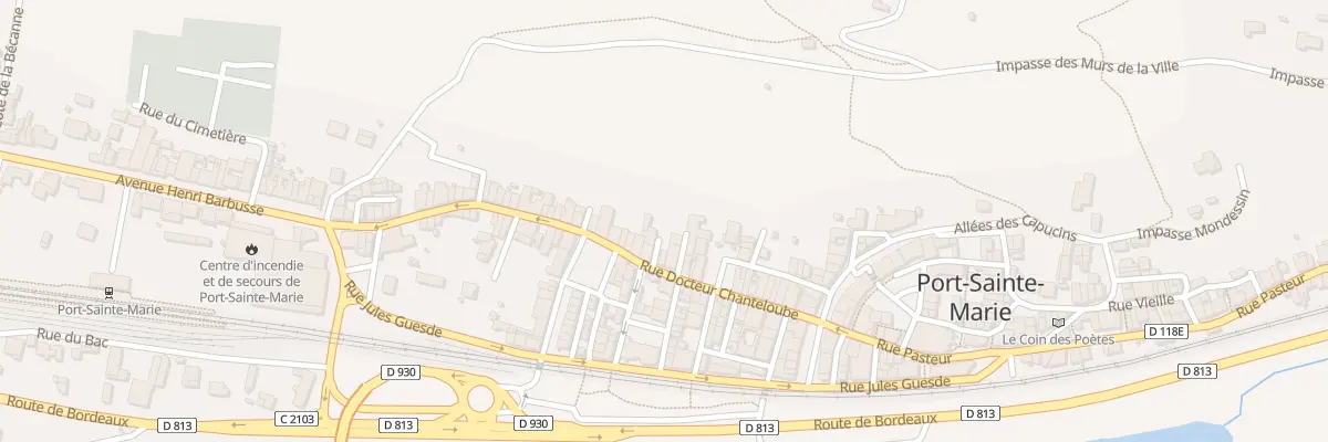 Plan du 5270 Rue Docteur Chanteloube à Port-Sainte-Marie
