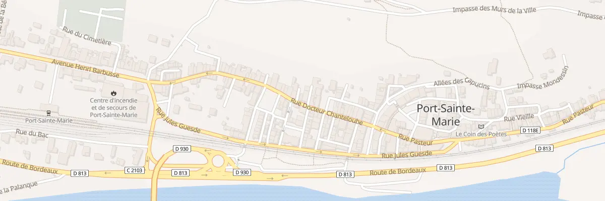 Plan du 21 Rue Docteur Chanteloube à Port-Sainte-Marie