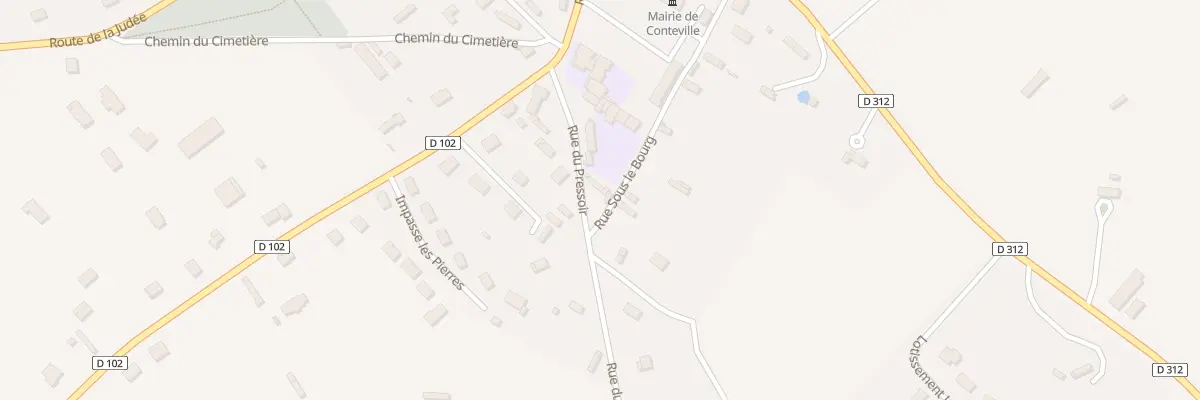 Plan du 91 Rue du Pressoir à Conteville