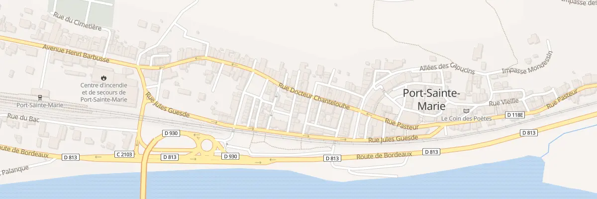 Plan du 24 Rue Docteur Chanteloube à Port-Sainte-Marie