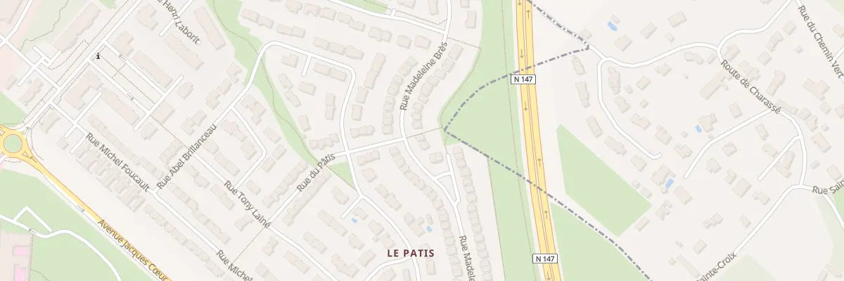 Plan du 24 Rue Madeleine Bres à Poitiers