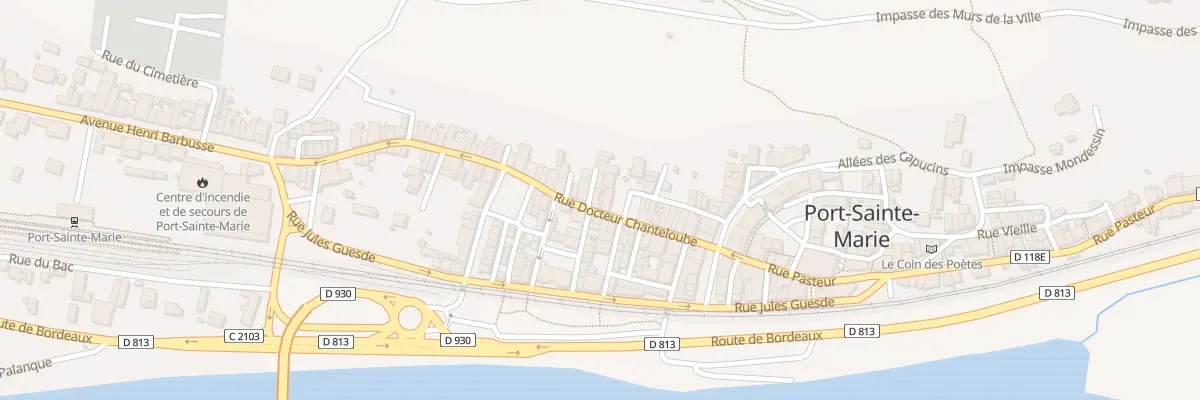Plan du 17 Rue Docteur Chanteloube à Port-Sainte-Marie