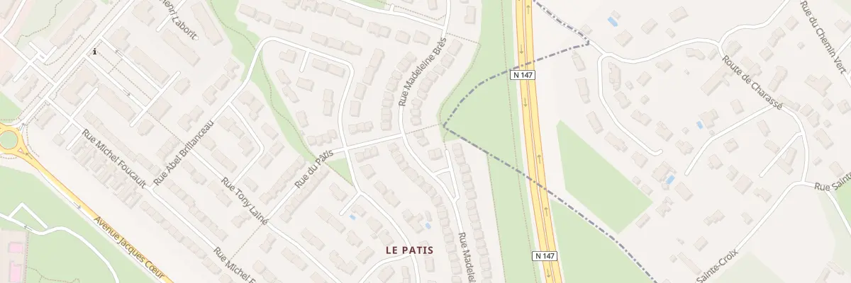 Plan du 26 Rue Madeleine Bres à Poitiers