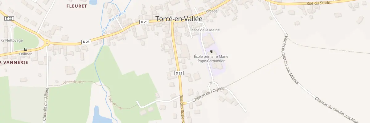 Plan du 11 Rue des Rosiers à Torcé-en-Vallée