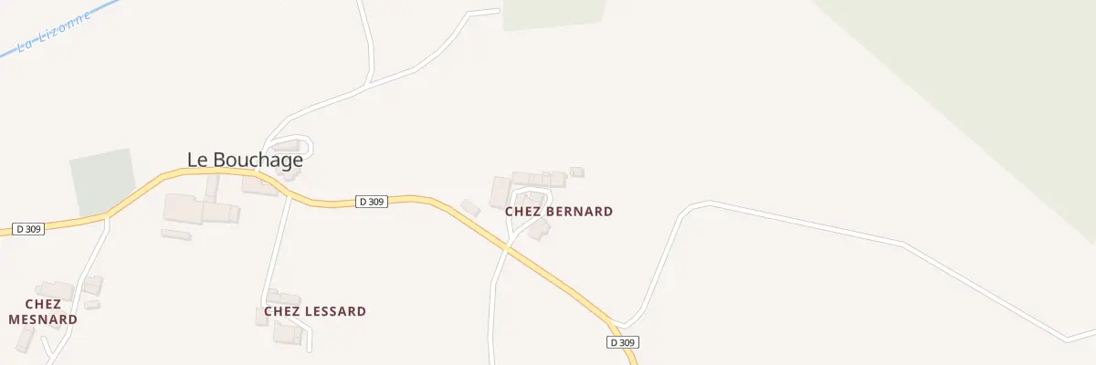 Plan du 6 Chez Bernard au Bouchage
