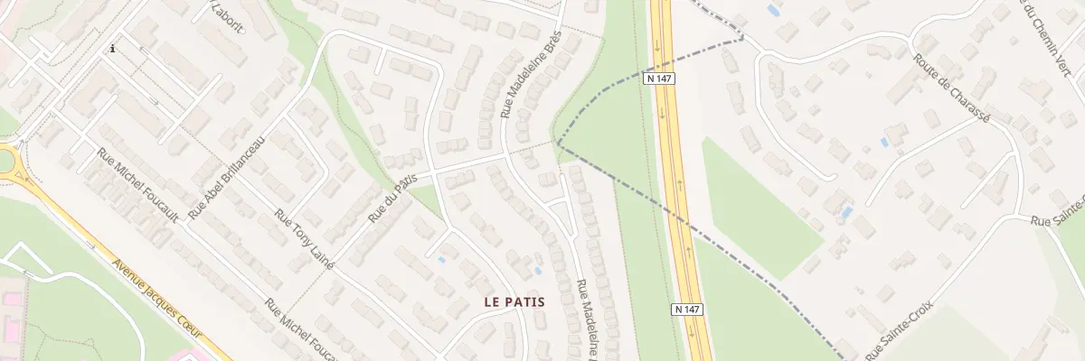 Plan du 28 Rue Madeleine Bres à Poitiers