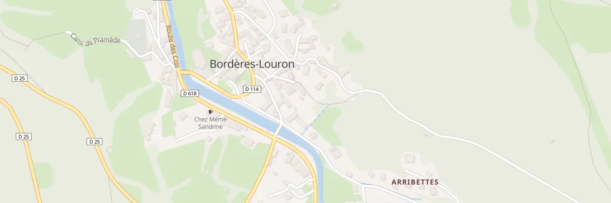 Plan du 52 Le Village à Bordères-Louron