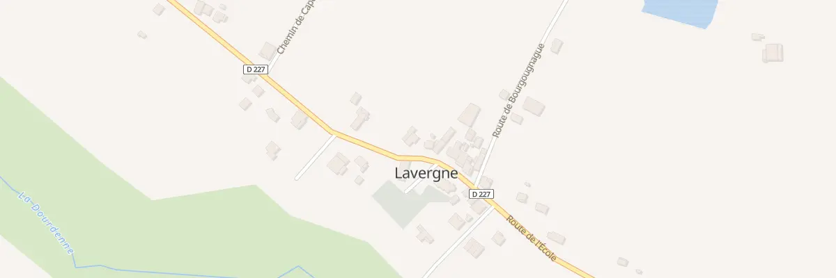 Plan du 96 Rte de Miramont à Lavergne