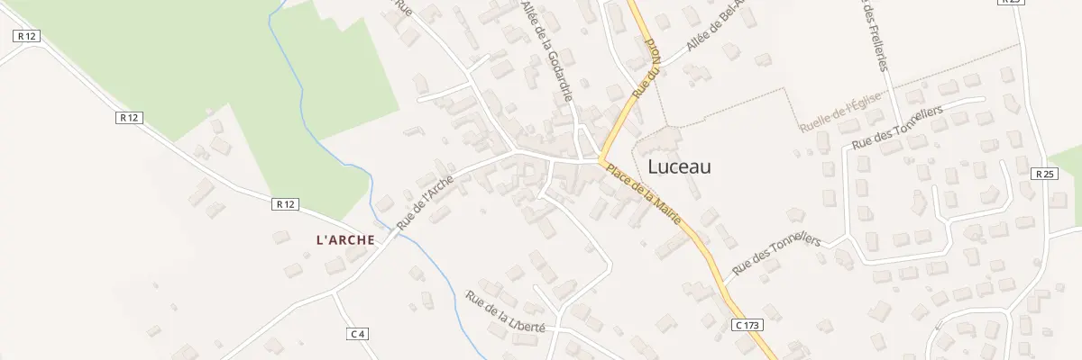 Plan du 4 All des Ouches à Luceau