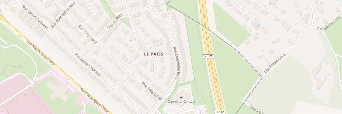 Plan du 55 Rue Madeleine Bres à Poitiers