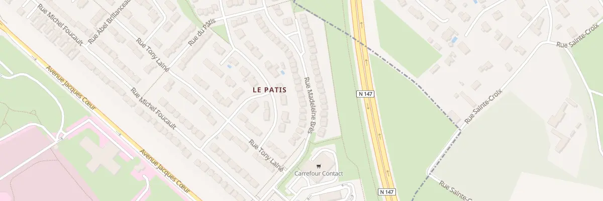 Plan du 57 Rue Madeleine Bres à Poitiers