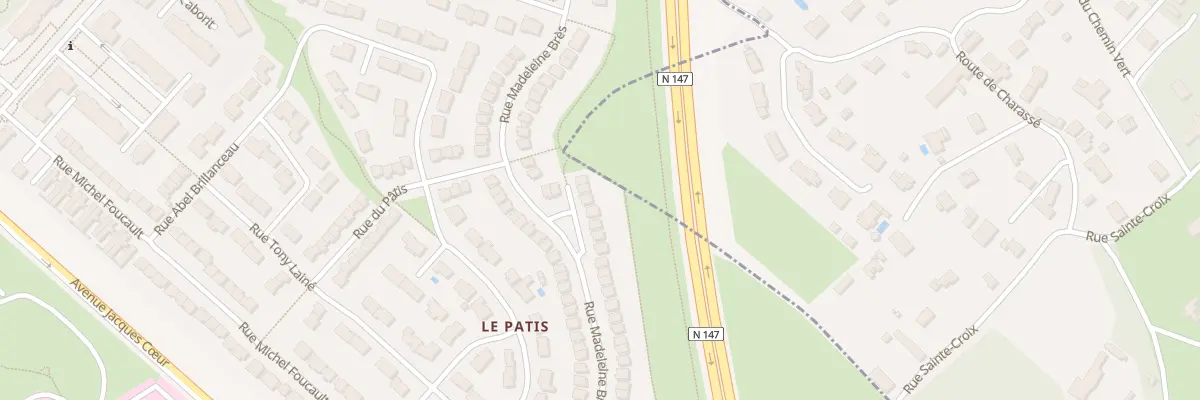 Plan du 36 Rue Madeleine Bres à Poitiers