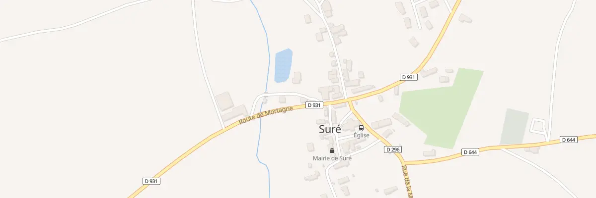 Plan du 15 Rte de Mortagne à Suré