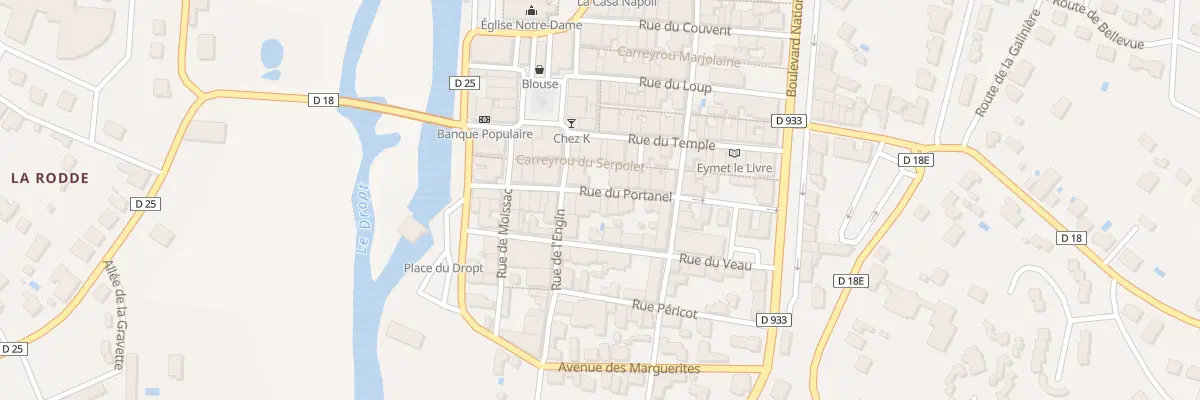 Plan du 25 Rue Portanel à Eymet