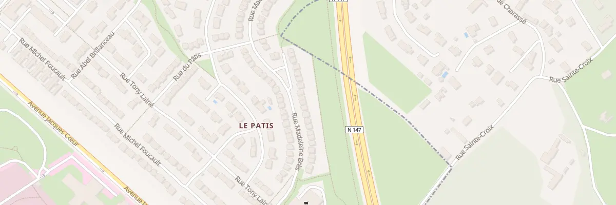 Plan du 50 Rue Madeleine Bres à Poitiers