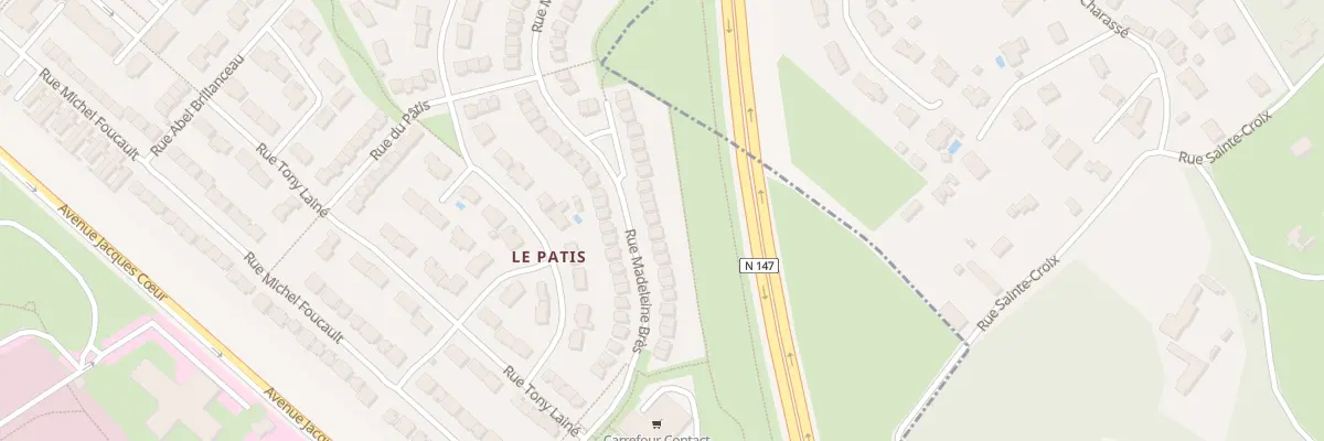 Plan du 52 Rue Madeleine Bres à Poitiers