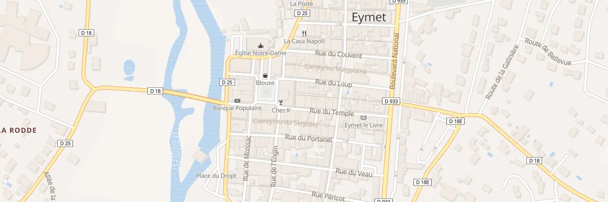 Plan du 20 Rue du Temple à Eymet