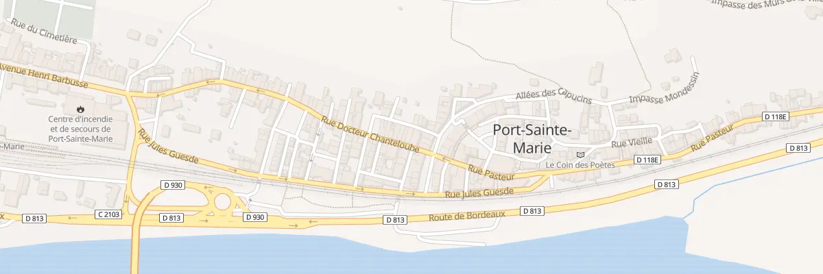 Plan du 3 Rue Docteur Chanteloube à Port-Sainte-Marie