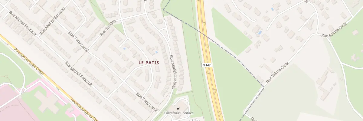Plan du 56 Rue Madeleine Bres à Poitiers