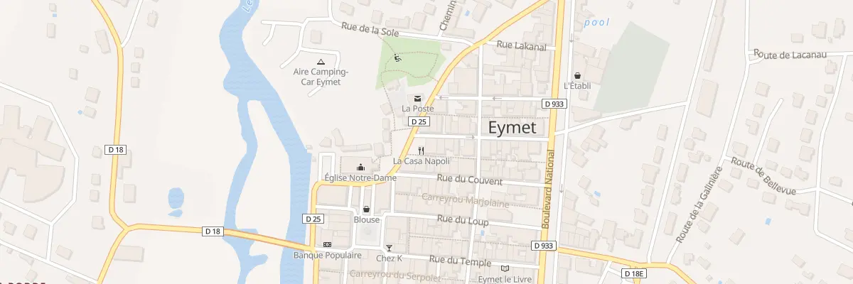 Plan du 1 Rue du Tibre à Eymet