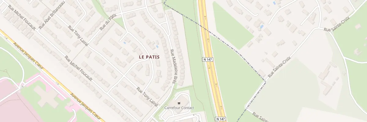 Plan du 60 Rue Madeleine Bres à Poitiers