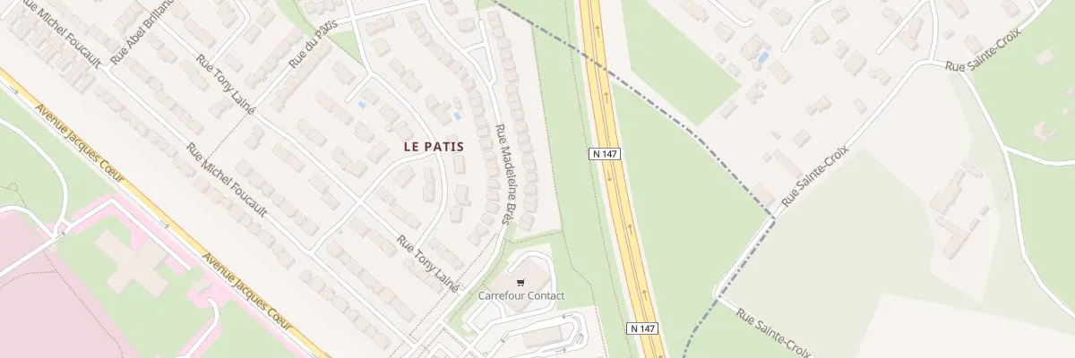 Plan du 64 Rue Madeleine Bres à Poitiers
