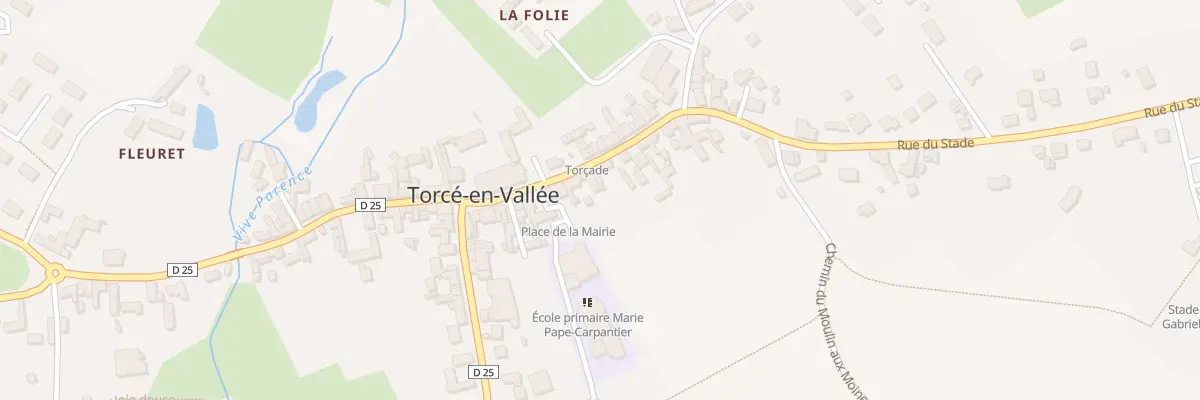 Plan du 6 Rue de la Poste à Torcé-en-Vallée