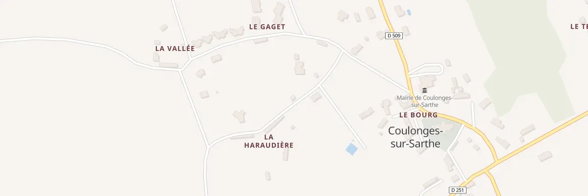 Plan du 201 La Haraudière à Coulonges-sur-Sarthe