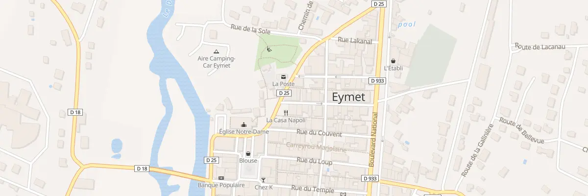 Plan du 6 Rue du Tibre à Eymet