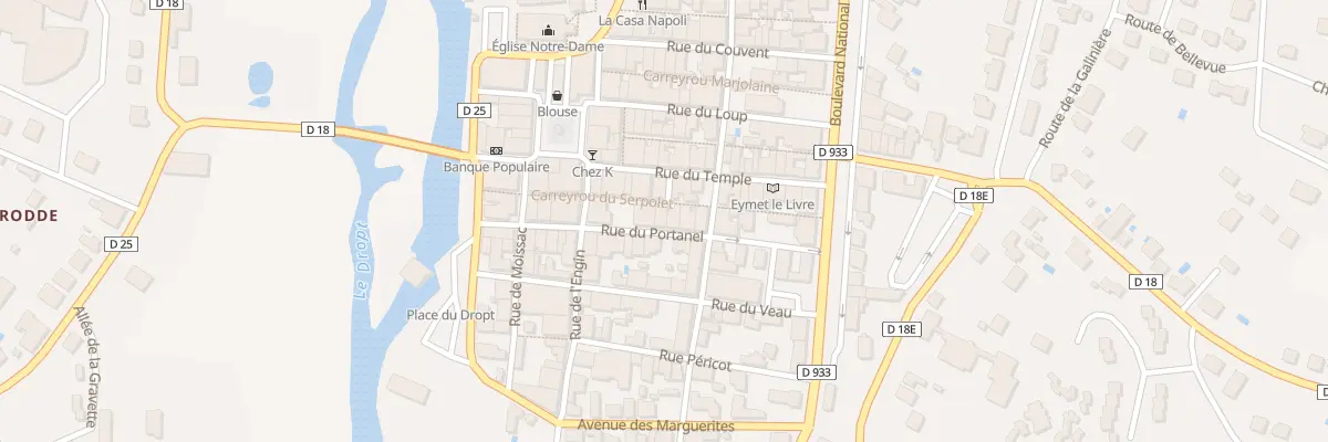 Plan du 20 Rue Portanel à Eymet