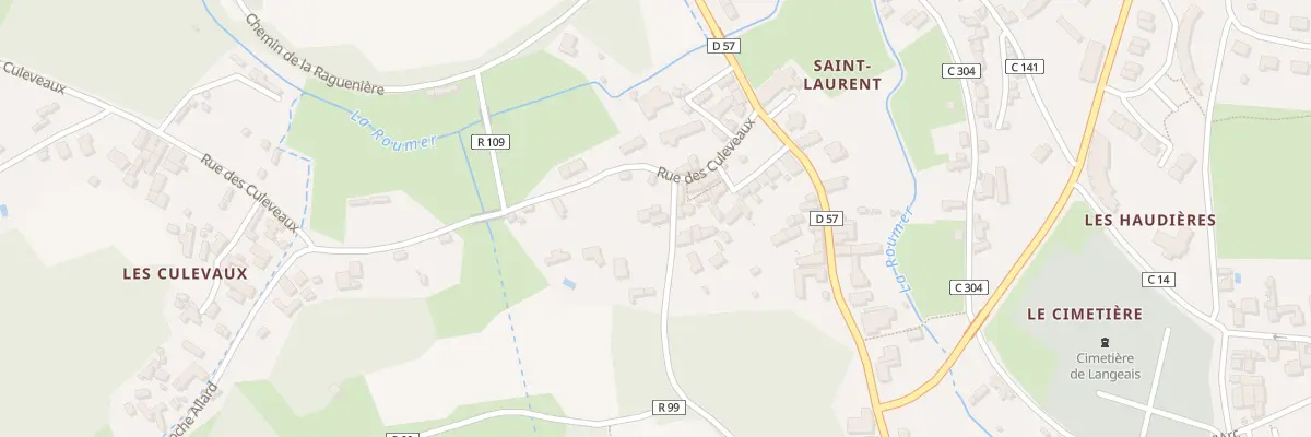 Plan du 2 Rue La Cueille aux Pretres à Langeais
