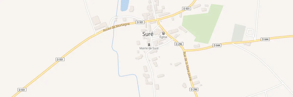 Plan du 10 Rue de la Mairie à Suré