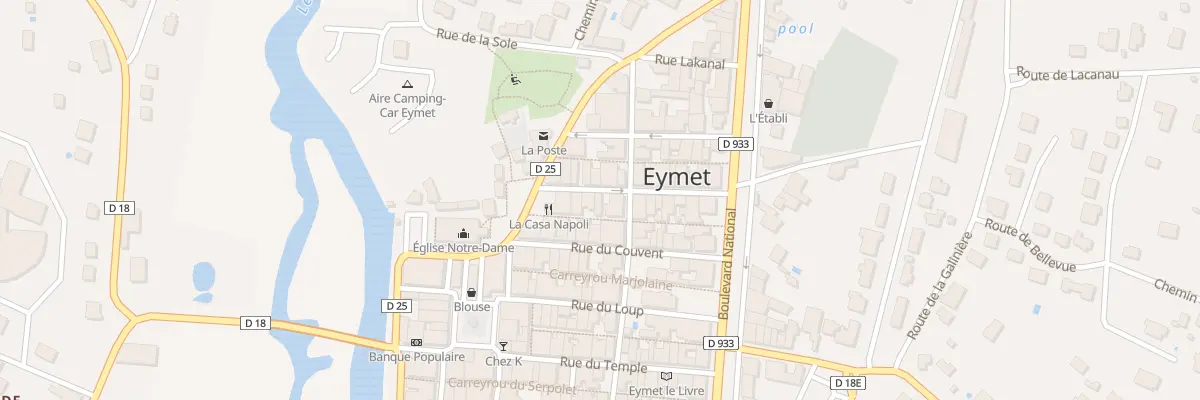 Plan du 9 Rue du Tibre à Eymet