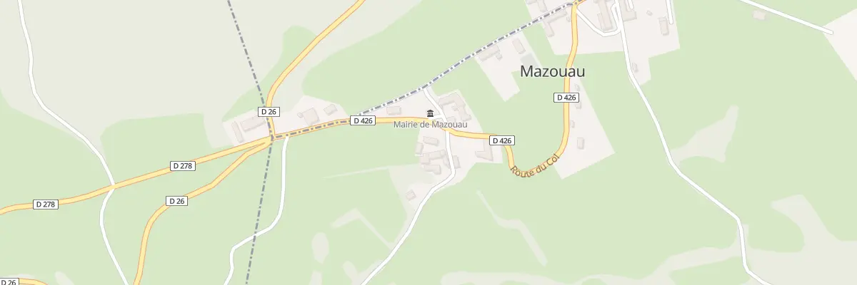 Plan du 5001 Mazouau Dessus à Mazouau