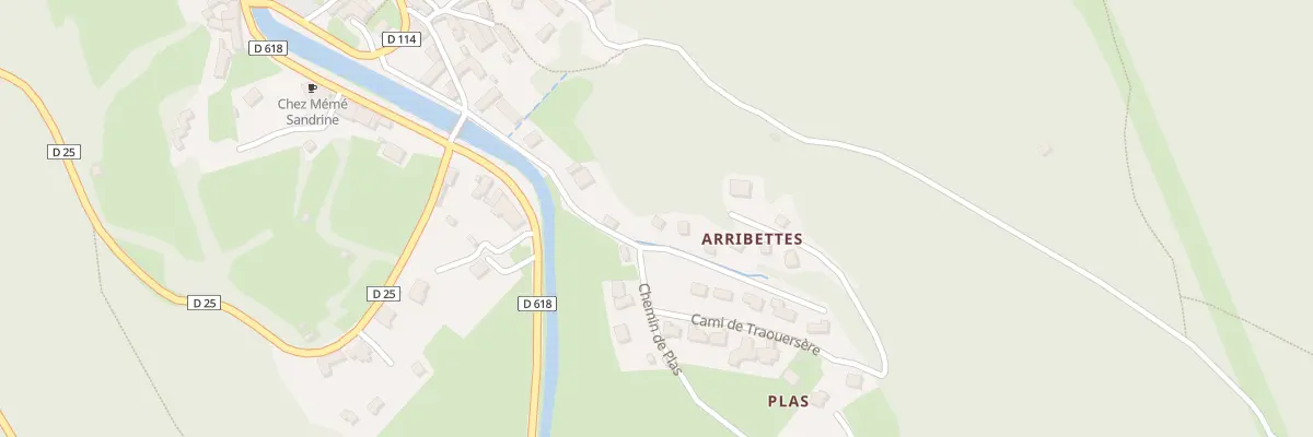 Plan du 1 Imp des Arribettes à Bordères-Louron